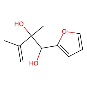 1-(2-Furyl)-2,3-dimethyl-3-butene-1,2-diol structure