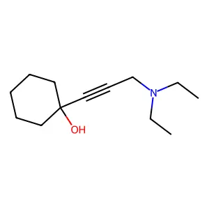 1-[3-(diethylamino)prop-1-ynyl]cyclohexan-1-ol structure