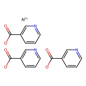 Aluminum nicotinate structure