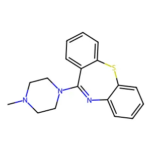 6-(4-methylpiperazin-1-yl)benzo[b][1,4]benzothiazepine structure