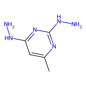 (2-hydrazinyl-6-methylpyrimidin-4-yl)hydrazine structure