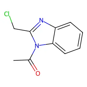 1-[2-(chloromethyl)-1h-benzimidazol-1-yl]ethanone structure