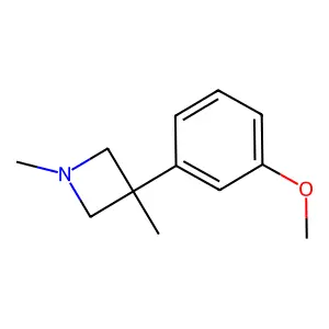 3-(3-methoxyphenyl)-1,3-dimethylazetidine structure