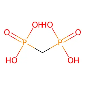 Methylenediphosphonic acid structure