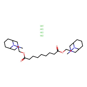 bis[2-(3-methyl-3,9-diazabicyclo[3.3.1]nonan-9-yl)ethyl] nonanedioatetetrahydrochloride structure