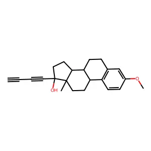 ESTRA-1,3,5(10)-TRIEN-17-beta-OL, 17-alpha-BUTADIYNYL-3-METHOXY- structure