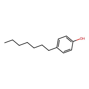 4-HEPTYLPHENOL structure