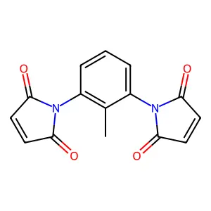 1-[3-(2,5-dioxopyrrol-1-yl)-2-methylphenyl]pyrrole-2,5-dione structure