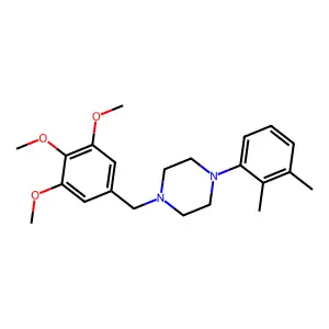 1-(2,3-dimethylphenyl)-4-(3,4,5-trimethoxybenzyl)piperazine structure