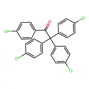 1,2,2,2-tetrakis(4-chlorophenyl)ethanone structure