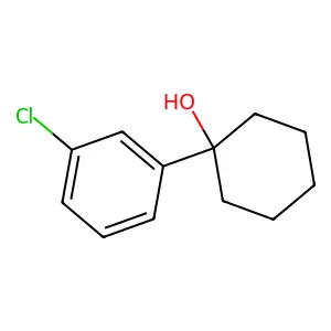 1-(3-chlorophenyl)cyclohexanol structure