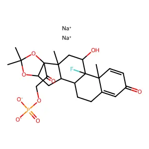 TRIAMCINOLONE ACETONIDE SODIUM PHOSPHATE structure