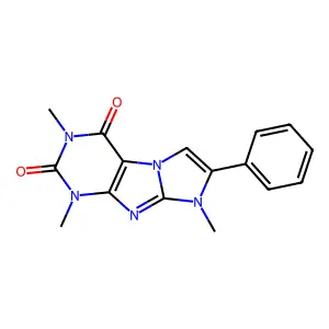 1,3,8-Trimethyl-7-phenyl-1H-imidazo[2,1-f]purine-2,4(3H,8H)-dione structure