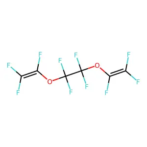 1,1,2,2-tetrafluoro-1,2-bis(1,2,2-trifluoroethenoxy)ethane structure