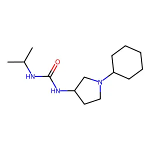 1-(1-cyclohexylpyrrolidin-3-yl)-3-propan-2-ylurea structure