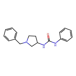 1-(1-benzylpyrrolidin-3-yl)-3-phenylurea structure