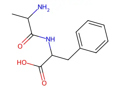 dl-Alanyl-dl-phenylalanine structure
