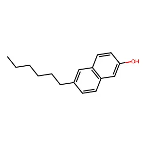 2-NAPHTHOL, 6-HEXYL- structure
