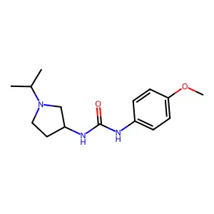 1-(1-Isopropyl-3-pyrrolidinyl)-3-(p-methoxyphenyl)urea structure