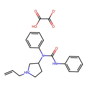 N-(1-Allyl-3-pyrrolidinyl)carbanilide oxalate structure