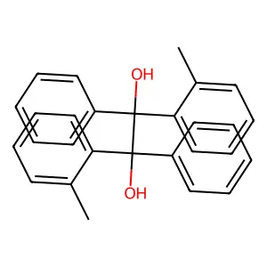 1,2-bis(2-methylphenyl)-1,2-diphenylethane-1,2-diol structure
