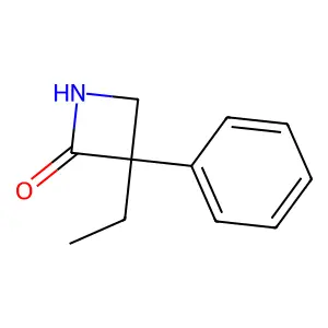 3-ethyl-3-phenylazetidin-2-one structure