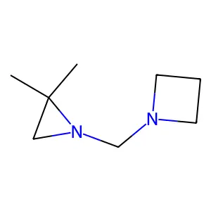 1-[(2,2-dimethylaziridin-1-yl)methyl]azetidine structure
