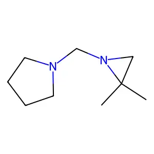 1-[(2,2-dimethylaziridin-1-yl)methyl]pyrrolidine structure