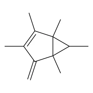 1,2,3,5,6-pentamethyl-4-methylidenebicyclo[3.1.0]hex-2-ene structure