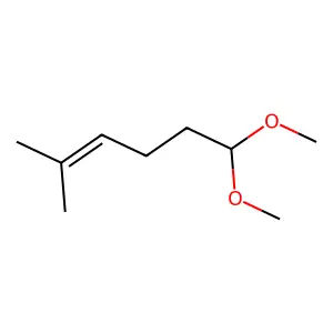 6,6-Dimethoxy-2-methylhex-2-ene structure
