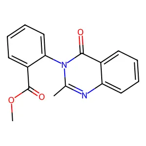 methyl 2-(2-methyl-4-oxoquinazolin-3-yl)benzoate structure