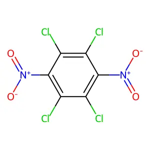 1,2,4,5-Tetrachloro-3,6-dinitrobenzene structure
