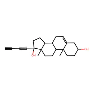 ANDROST-5-ENE-3-beta,17-beta-DIOL, 17-alpha-BUTADIYNYL- structure