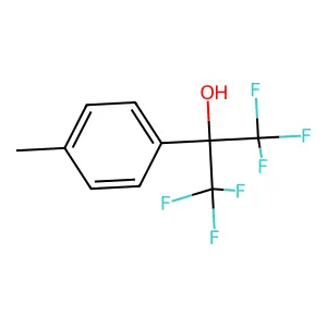 1,1,1,3,3,3-hexafluoro-2-(4-methylphenyl)propan-2-ol structure
