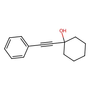 1-(2-phenylethynyl)cyclohexan-1-ol structure