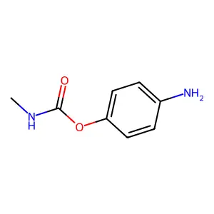 Methylcarbamic acid 4-aminophenyl ester structure