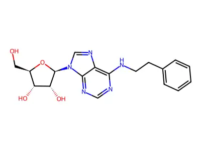 N6-(2-Phenylethyl)adenosine structure