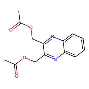2,3-Bis(acetoxymethyl)quinoxaline structure
