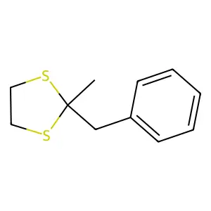 2-Benzyl-2-methyl-1,3-dithiolane structure