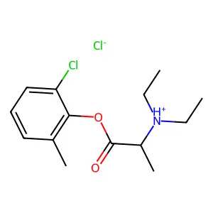 [1-(2-chloro-6-methylphenoxy)-1-oxopropan-2-yl]-diethylazanium chloride structure