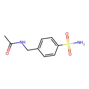 N-[(4-sulfamoylphenyl)methyl]acetamide structure
