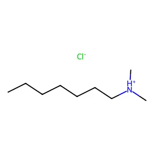 HEPTYLAMINE, N,N-DIMETHYL-, HYDROCHLORIDE structure