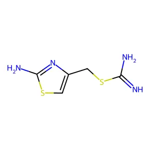 (2-amino-1,3-thiazol-4-yl)methyl carbamimidothioate structure
