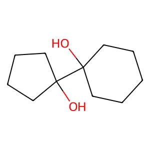 1-(1-hydroxycyclopentyl)cyclohexan-1-ol structure