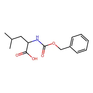 N-Benzyloxycarbonyl-L-leucine structure