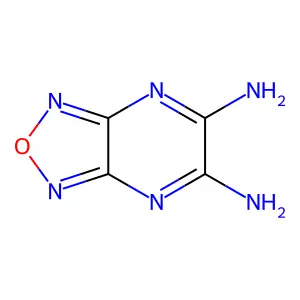 [1,2,5]Oxadiazolo[3,4-b]pyrazine-5,6-diamine structure
