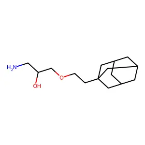 1-[2-(1-adamantyl)ethoxy]-3-aminopropan-2-ol structure