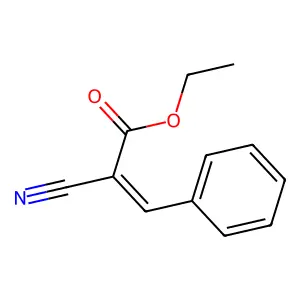 ethyl 2-cyano-3-phenylprop-2-enoate structure
