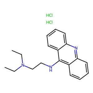 1,2-Ethanediamine, N'-9-acridinyl-N,N-diethyl-, dihydrochloride structure