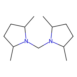 1,1'-Methylenebis(2,5-dimethylpyrrolidine) structure